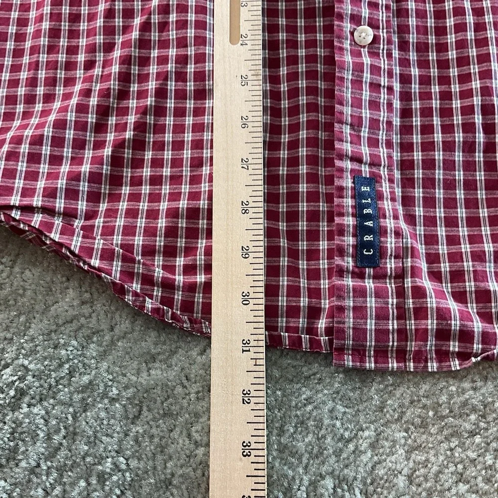 CS‎ Crable Sportswear OU Sooners  Red/ White Button Down Shirt Men's Medium